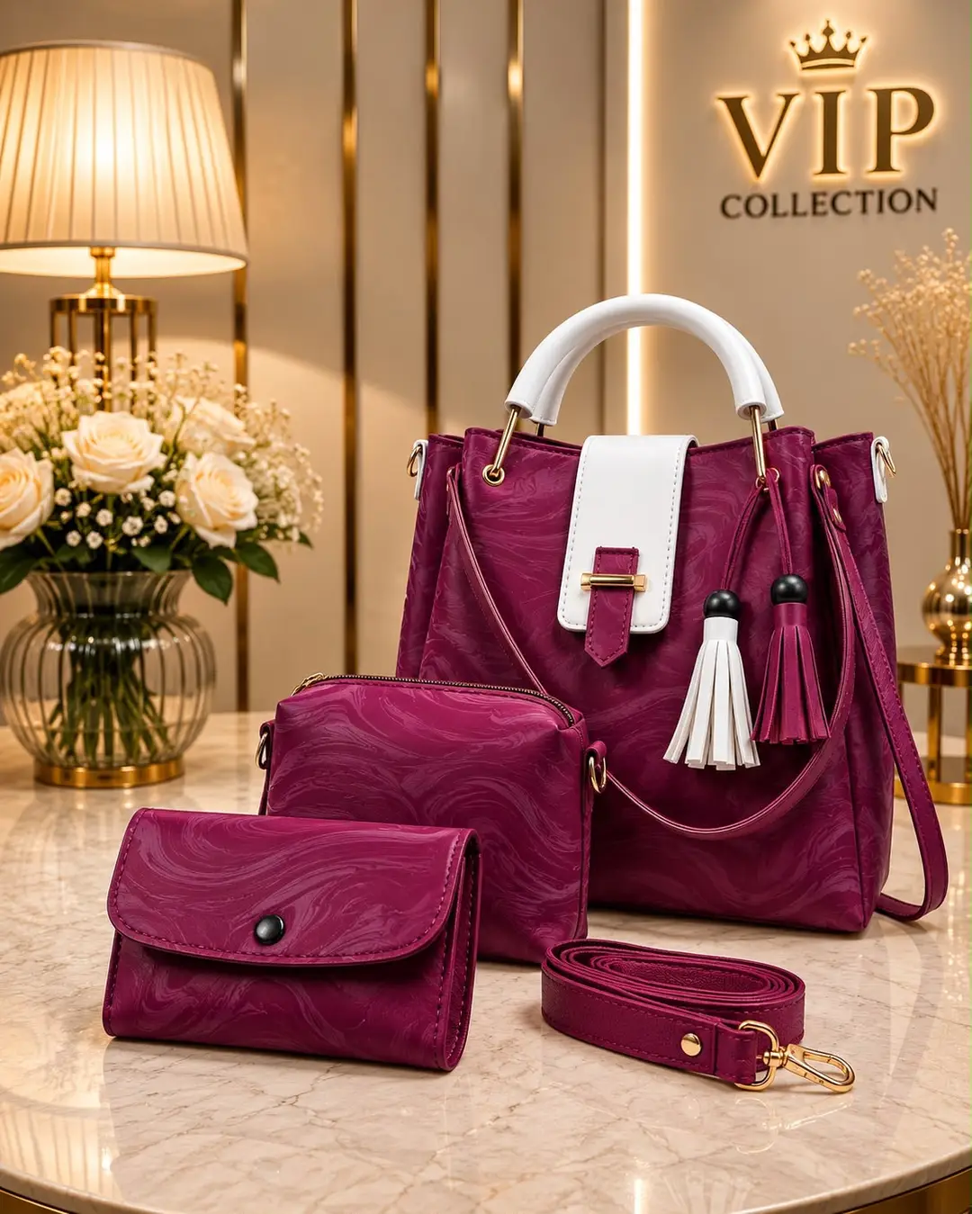 Women's Leather Plain Shoulder Bag