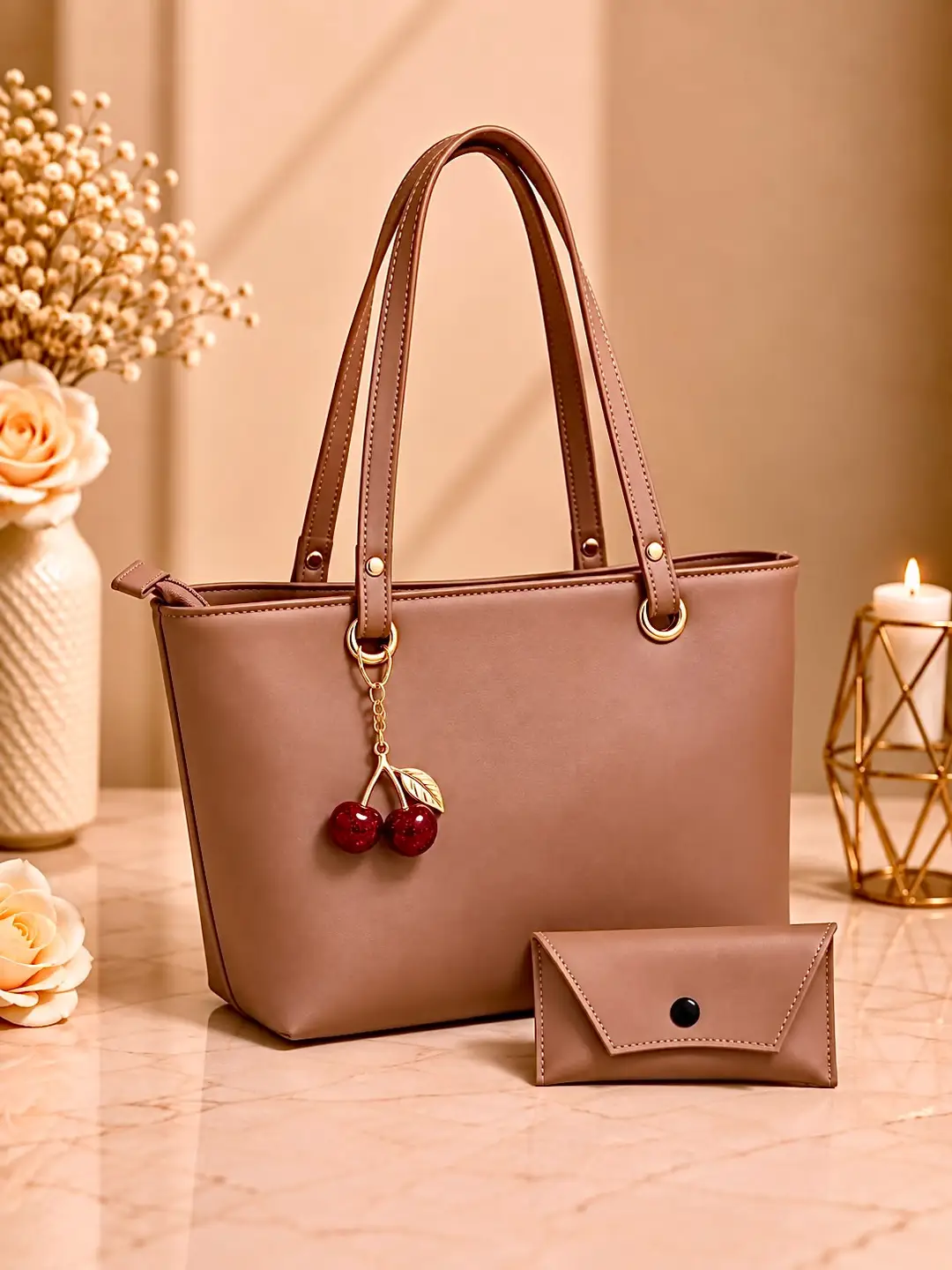 Women's Leather Plain Shoulder Bag