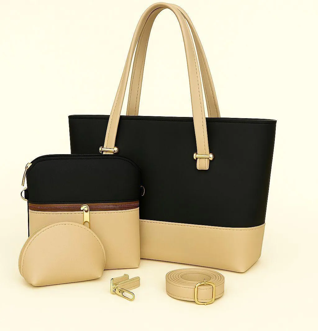 Women's 3-Piece Leather Shoulder Bag